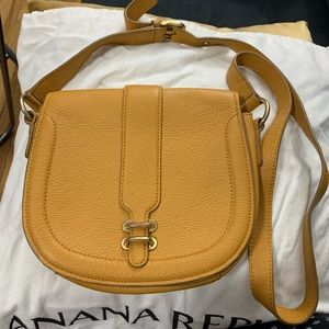 Banana Republic Leather Yellow  Crossbody Bag